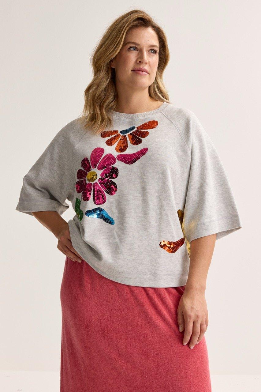 T-shirt met pailletten