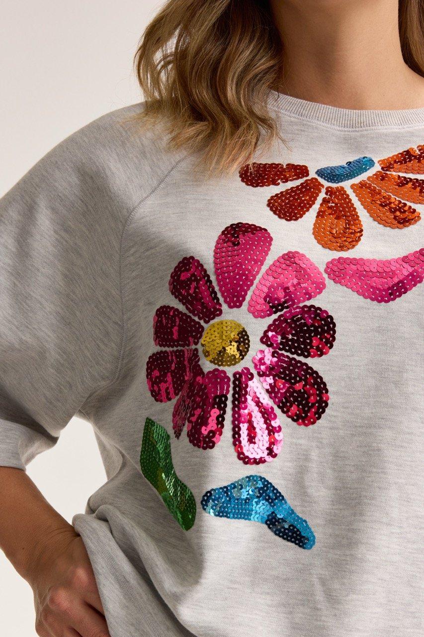 Sweatvest - T-shirt paillet&eacute;