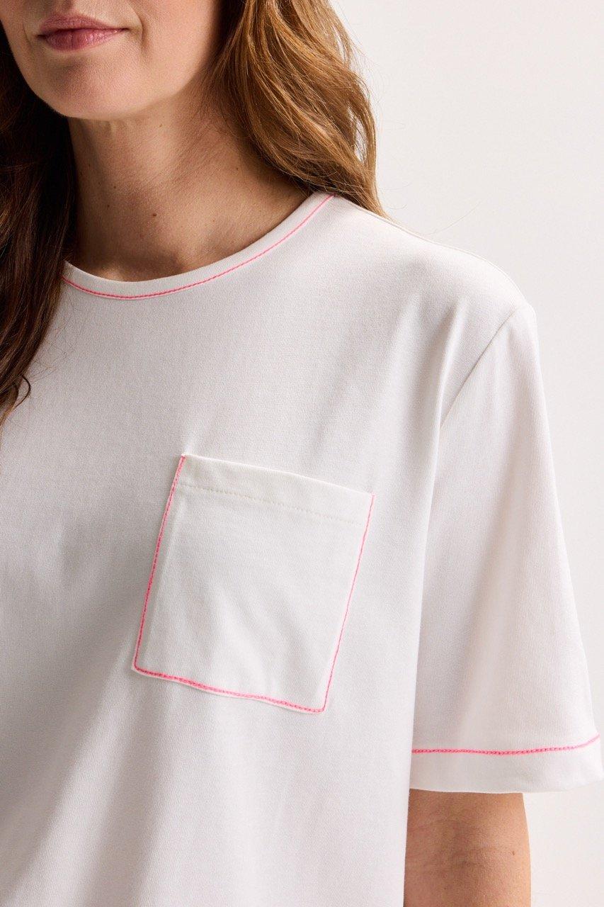 Sweatvest - T-shirt avec surpiqures fluo