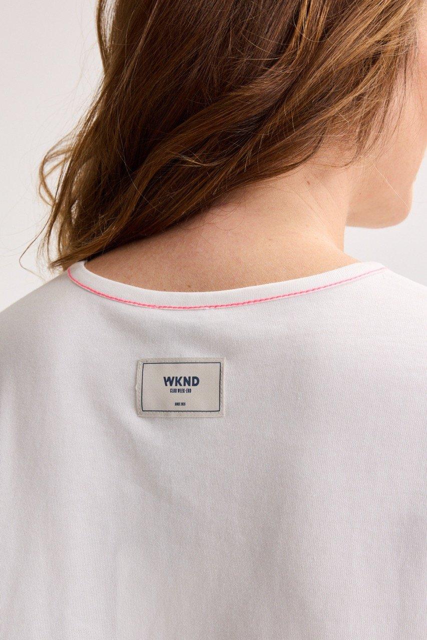 Sweatvest - T-shirt met fluo-stiksels