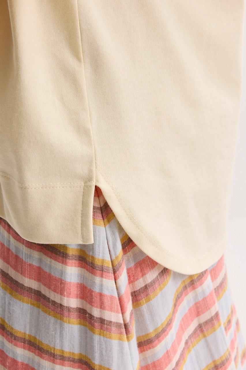 Sweatvest - T-shirt met rozet