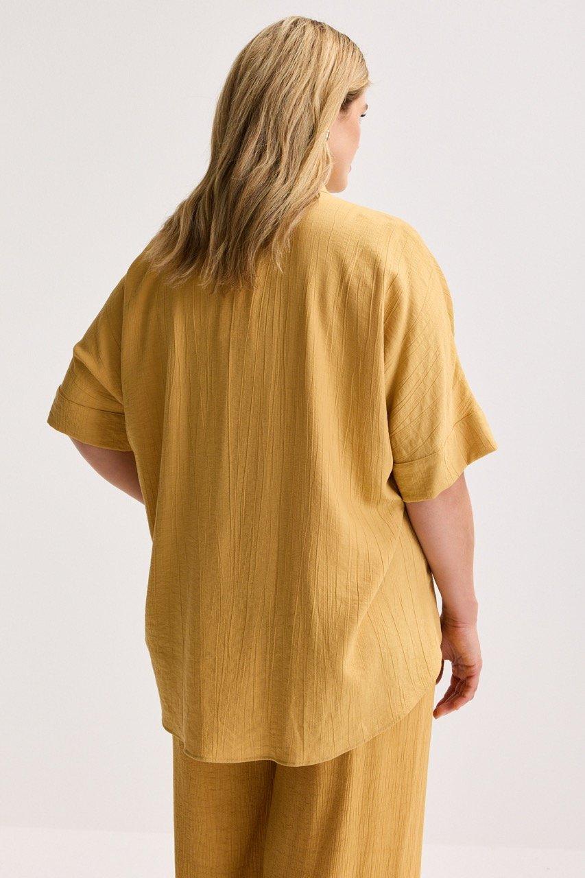 Hemden - Lange tuniek in crinkle stof