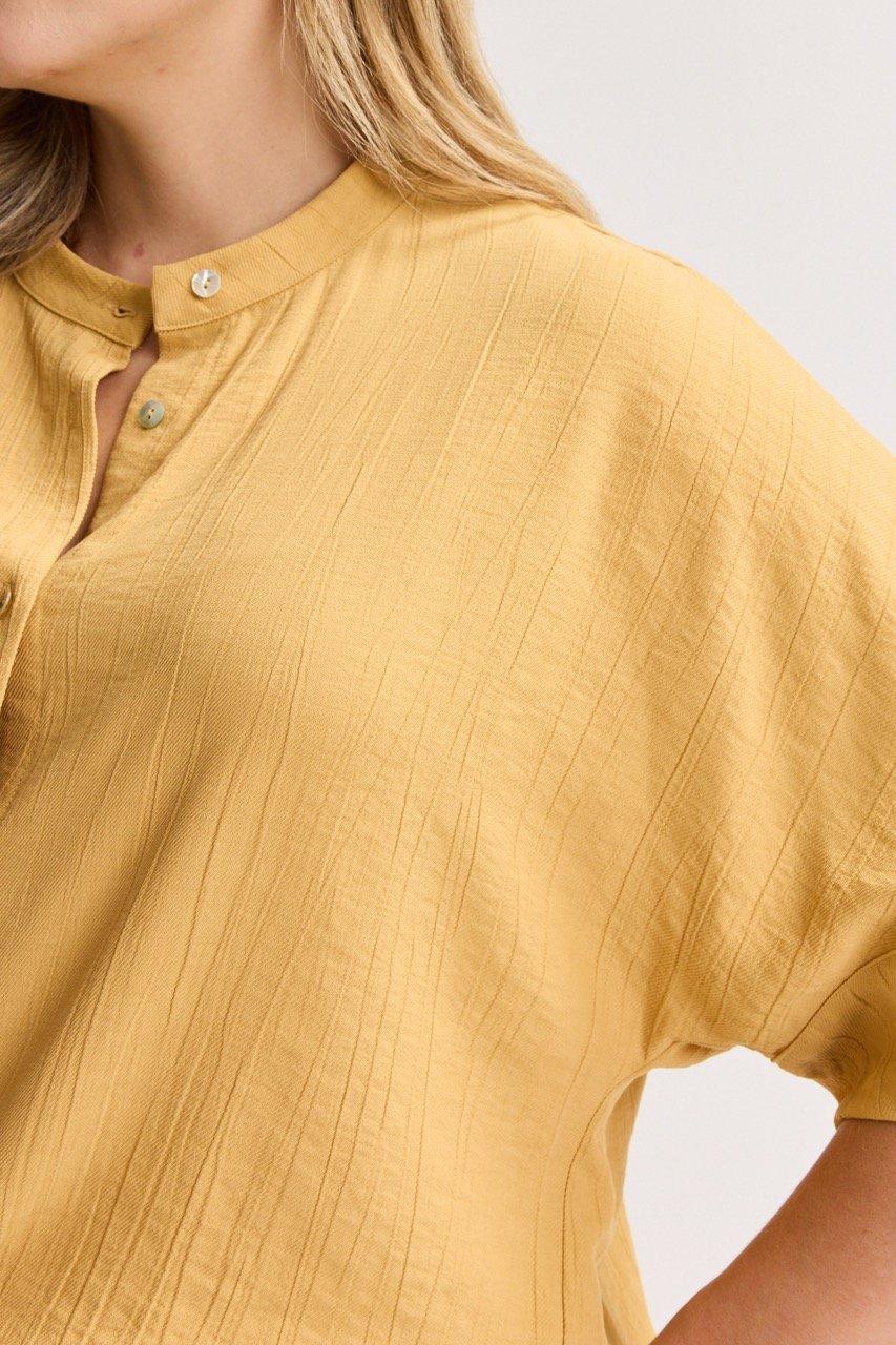 Hemden - Lange tuniek in crinkle stof