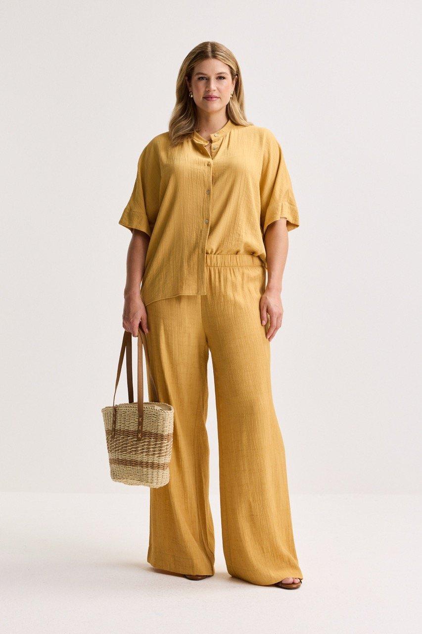 Hemden - Lange tuniek in crinkle stof