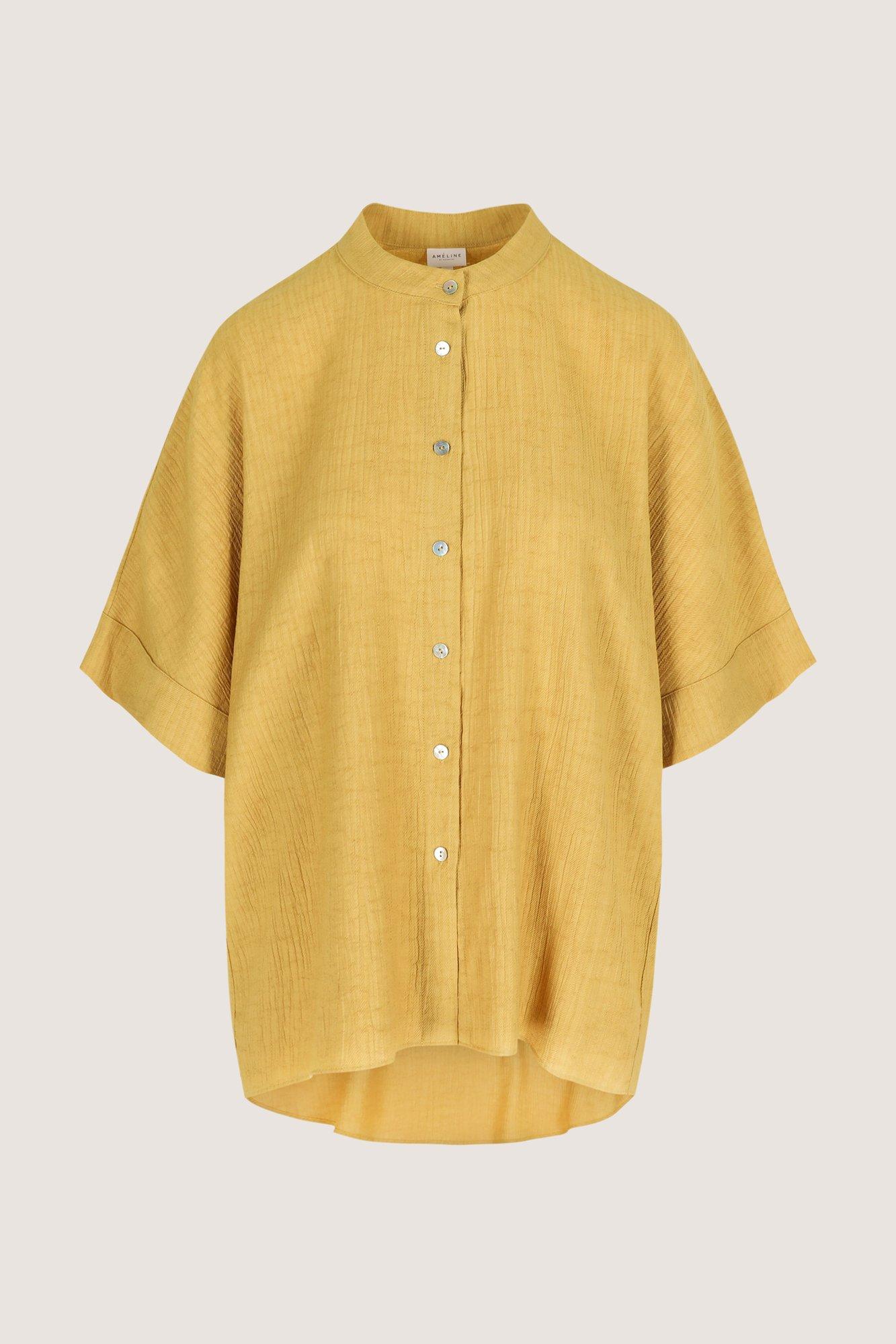 Hemden - Lange tuniek in crinkle stof