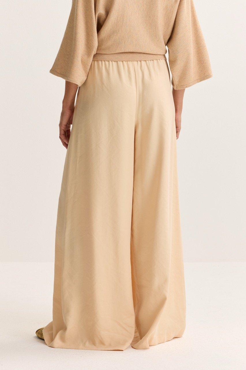 Pantalons - Patalon ample en m&eacute;lange modal