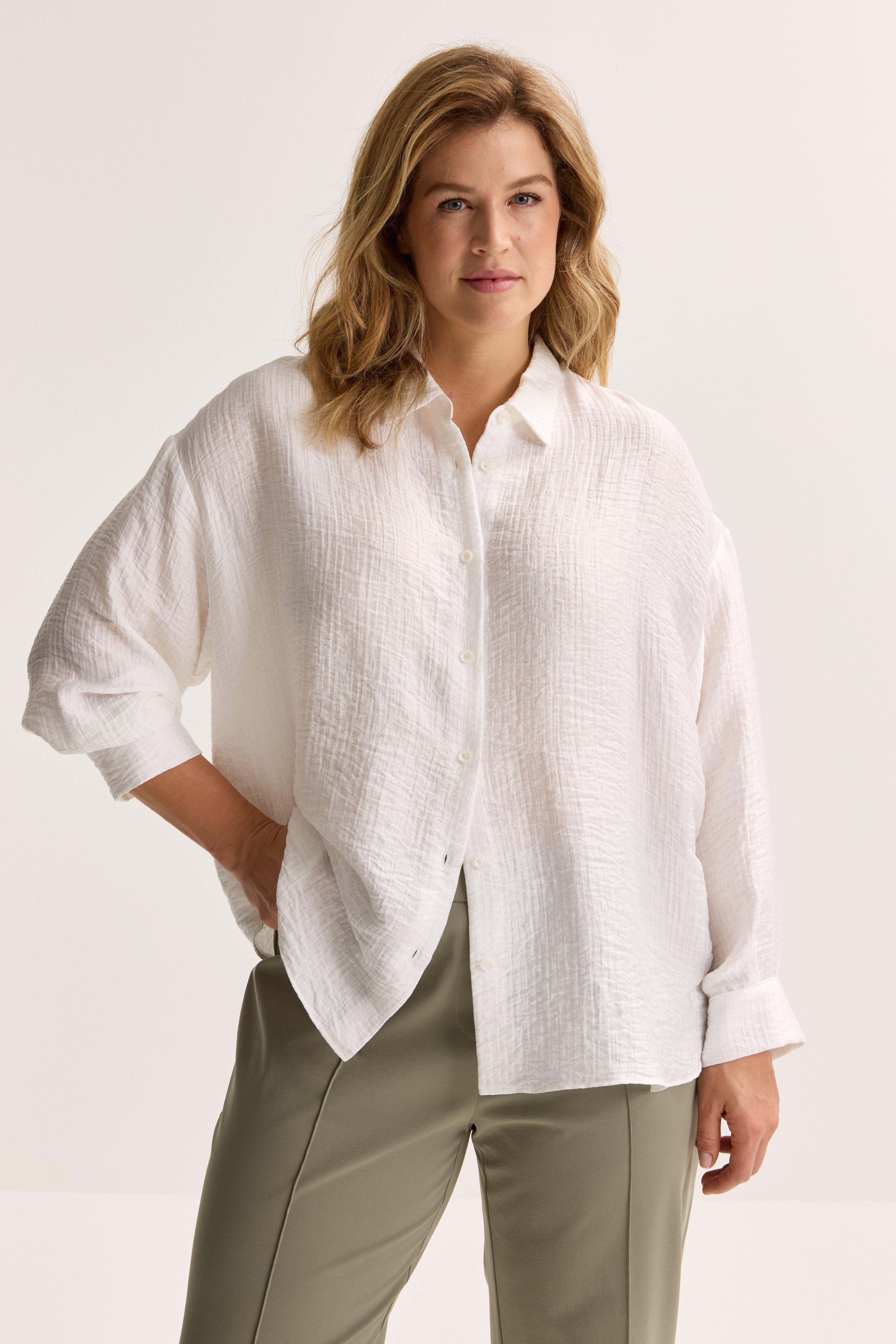 Mayerline Lang Hemd In Structuurstof