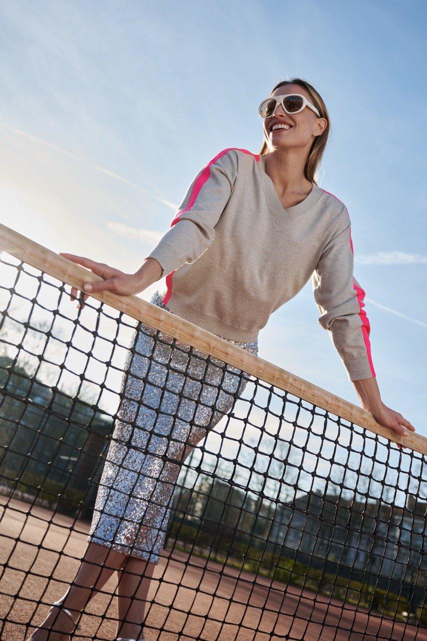 Pull &agrave; col en V