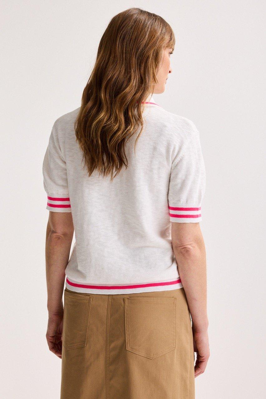 Pulls - Polo &agrave; rayures fluo