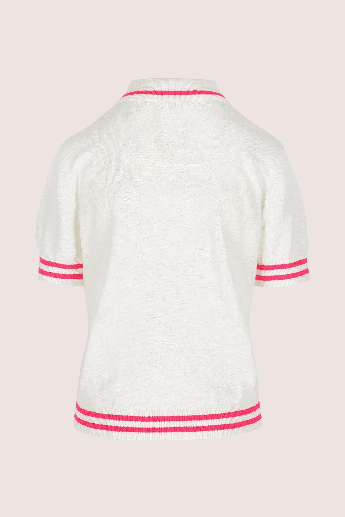 Pulls - Polo &agrave; rayures fluo