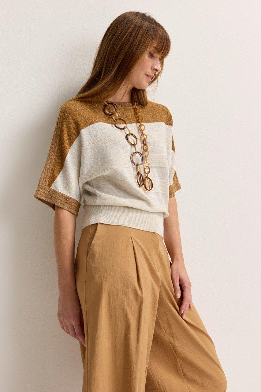 Truien - Glittertrui met vlindermouw