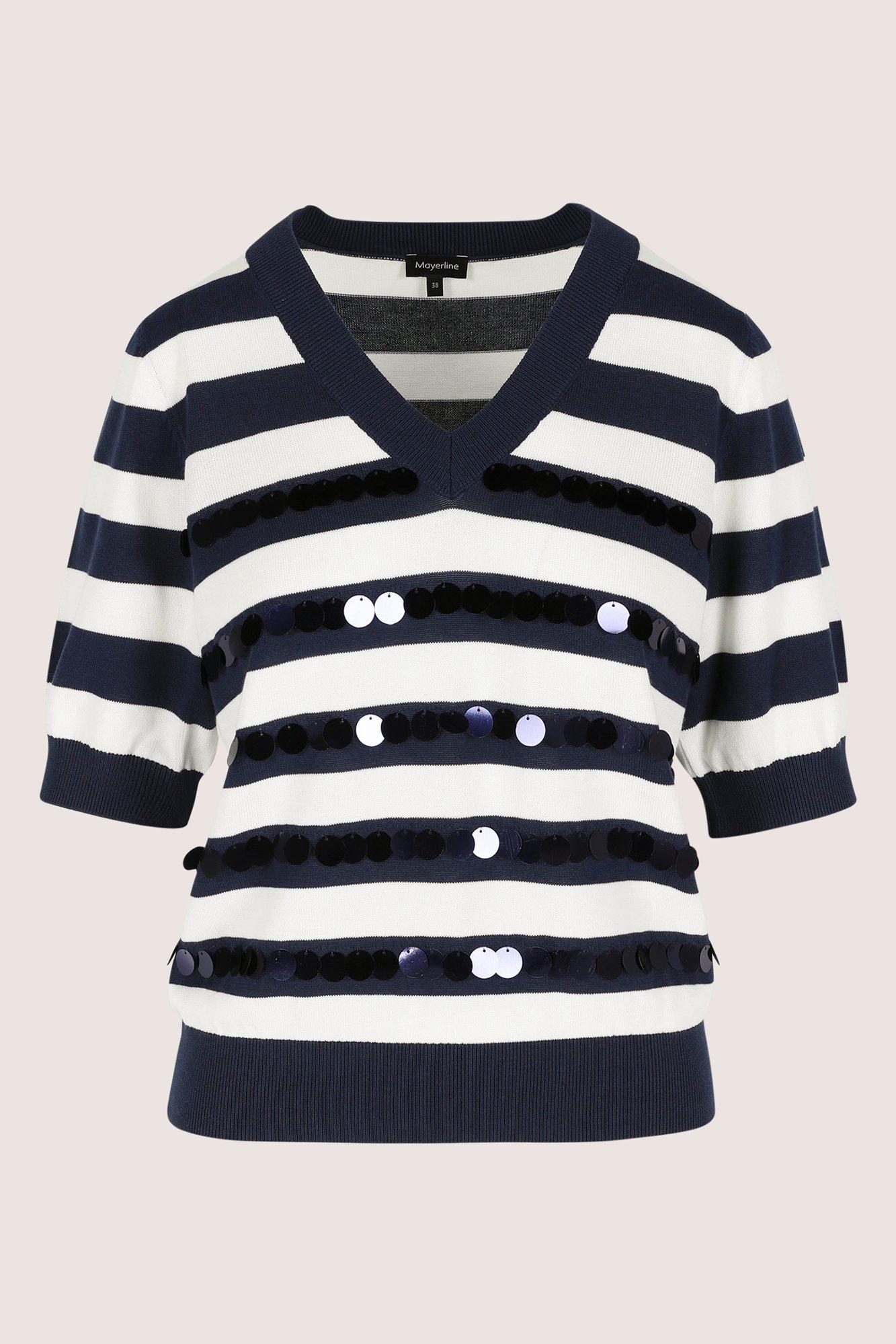 Pulls - Marini&egrave;re avec paillettes