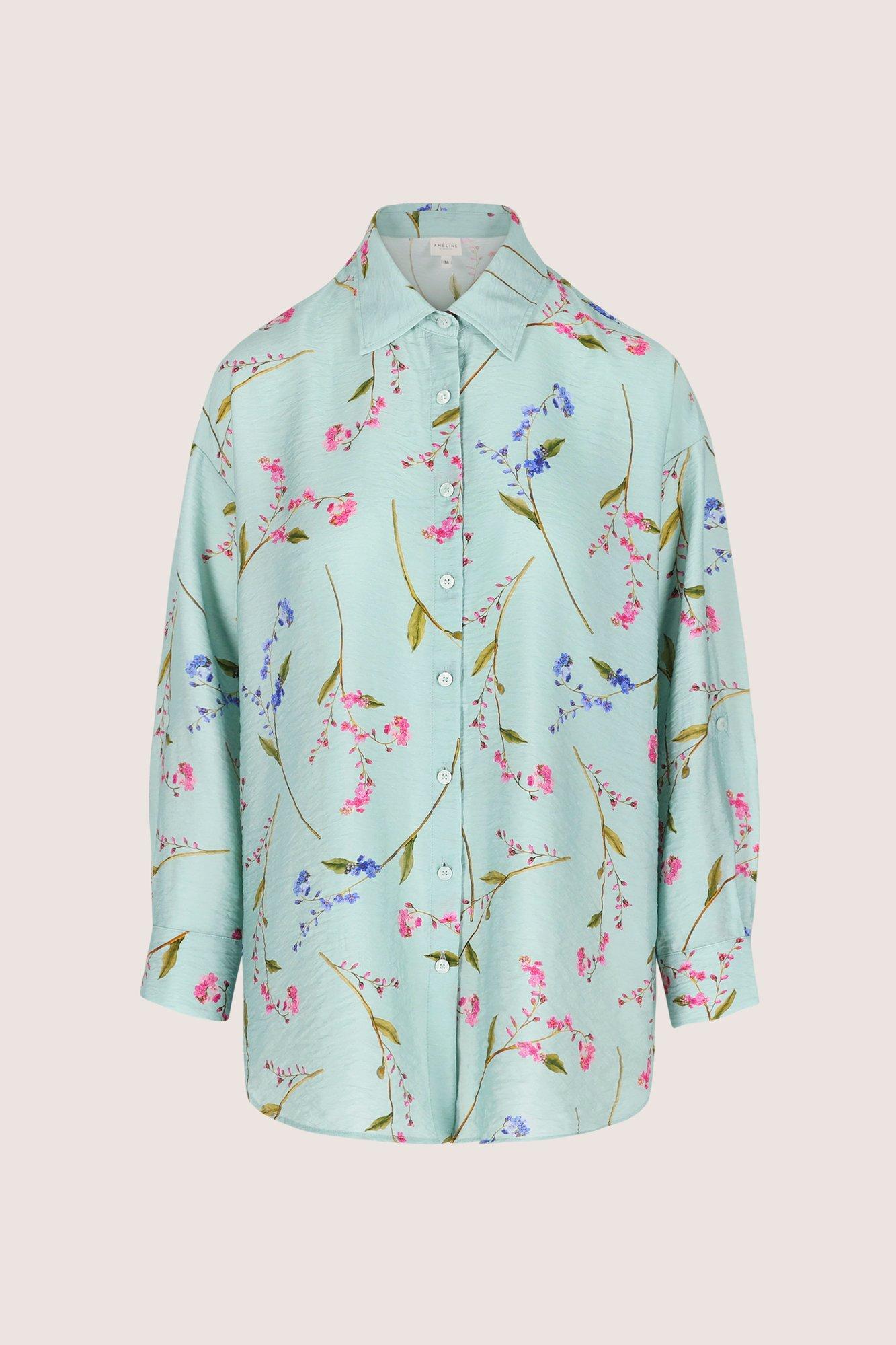 Hemden - Lang hemd met bloemen