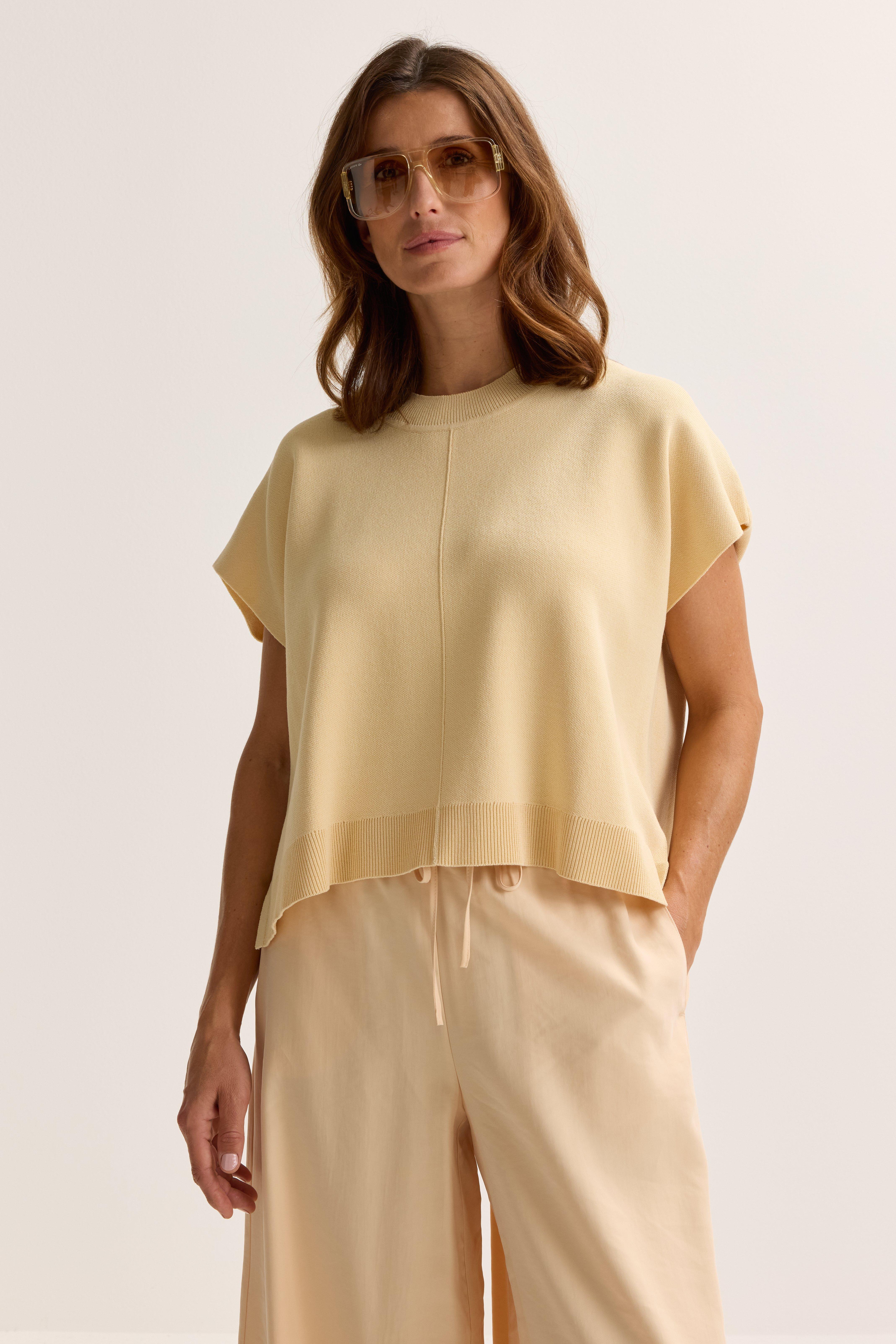 Truien - Oversized trui met kapmouw