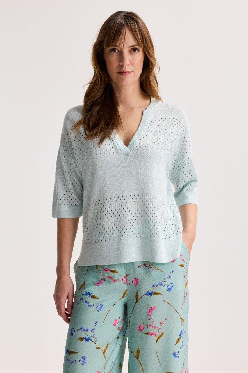 Ajourtrui met open hals