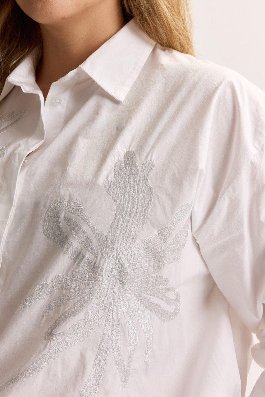 Chemises - Chemise brod&eacute;e en coton