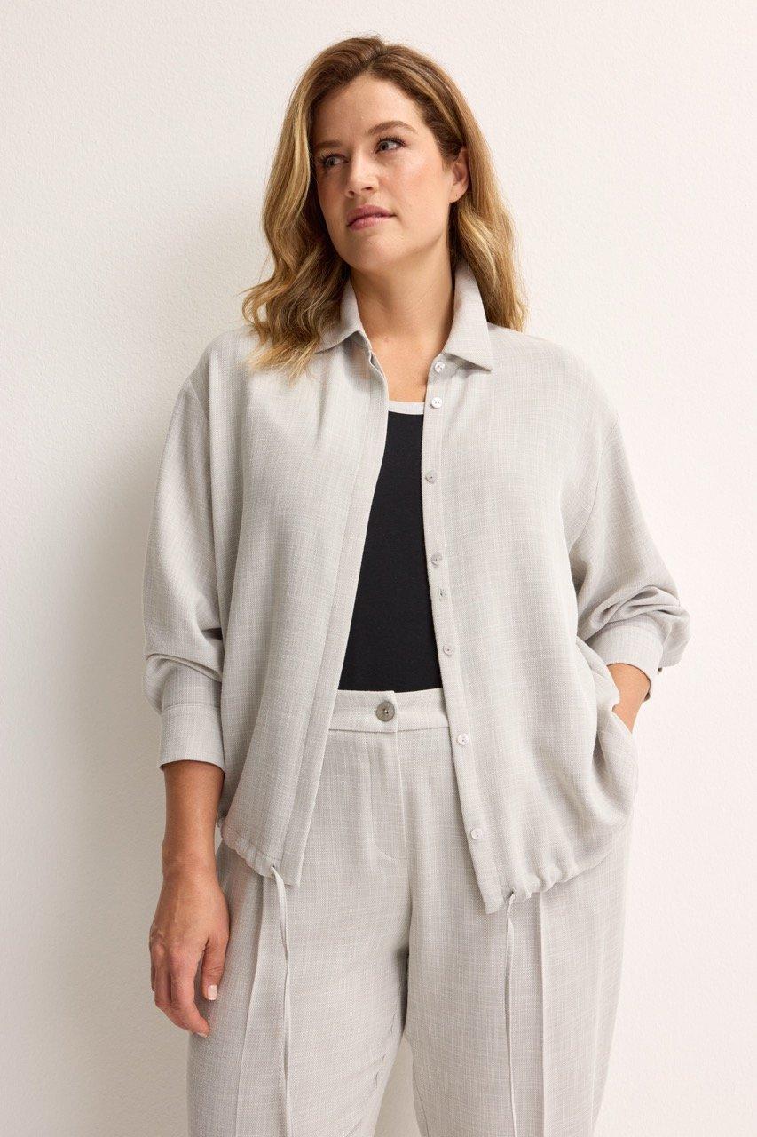 Hemden - Hemdblouse in linnenlook