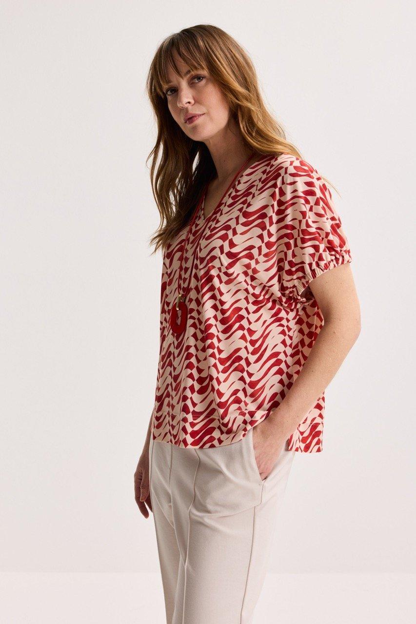 Chemises - Blouse &agrave; imprim&eacute; graphique