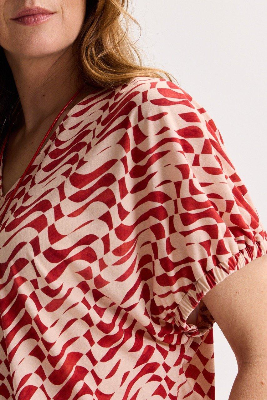 Chemises - Blouse &agrave; imprim&eacute; graphique