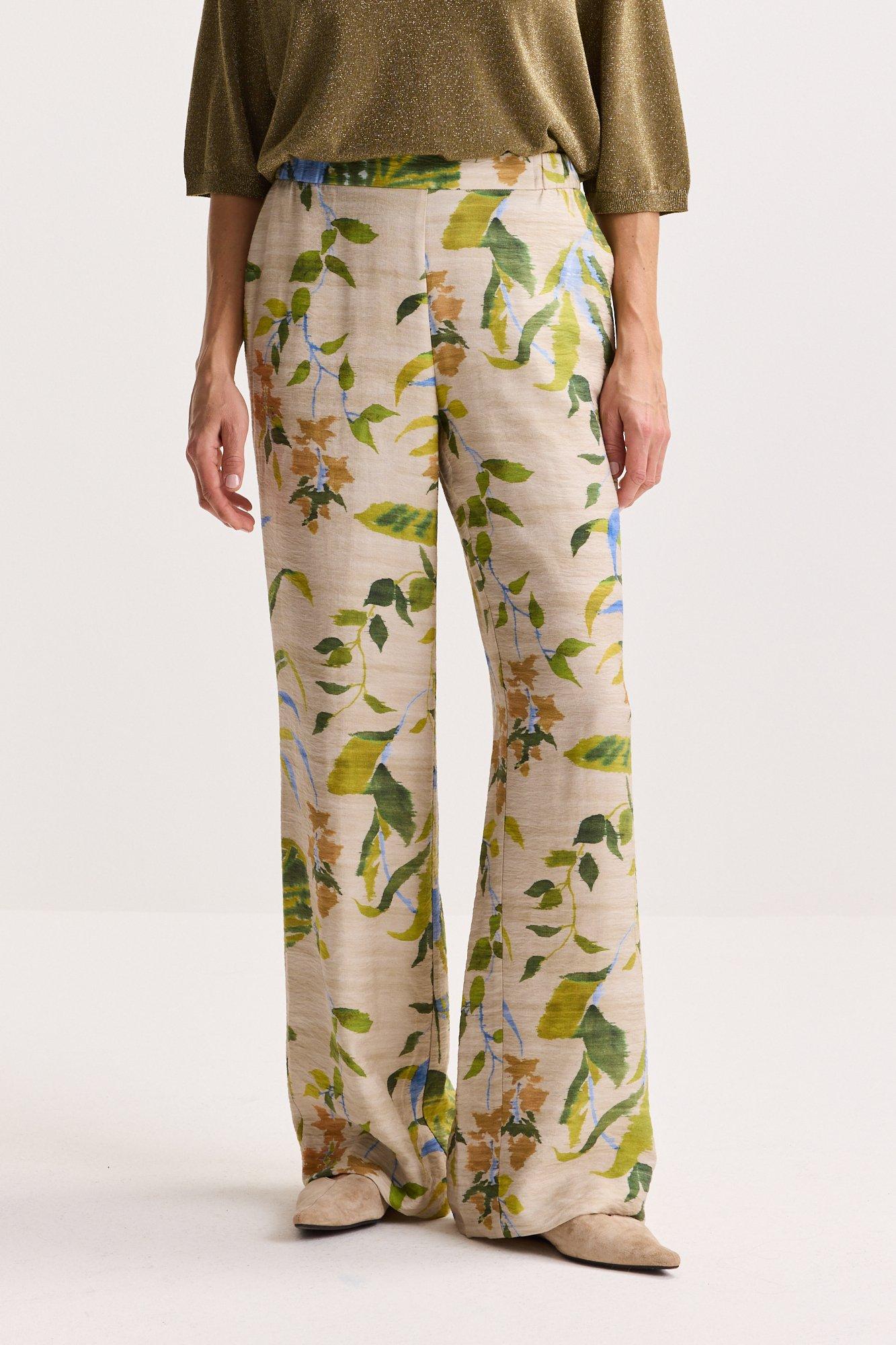 Pantalons - Pantalon flou imprim&eacute;