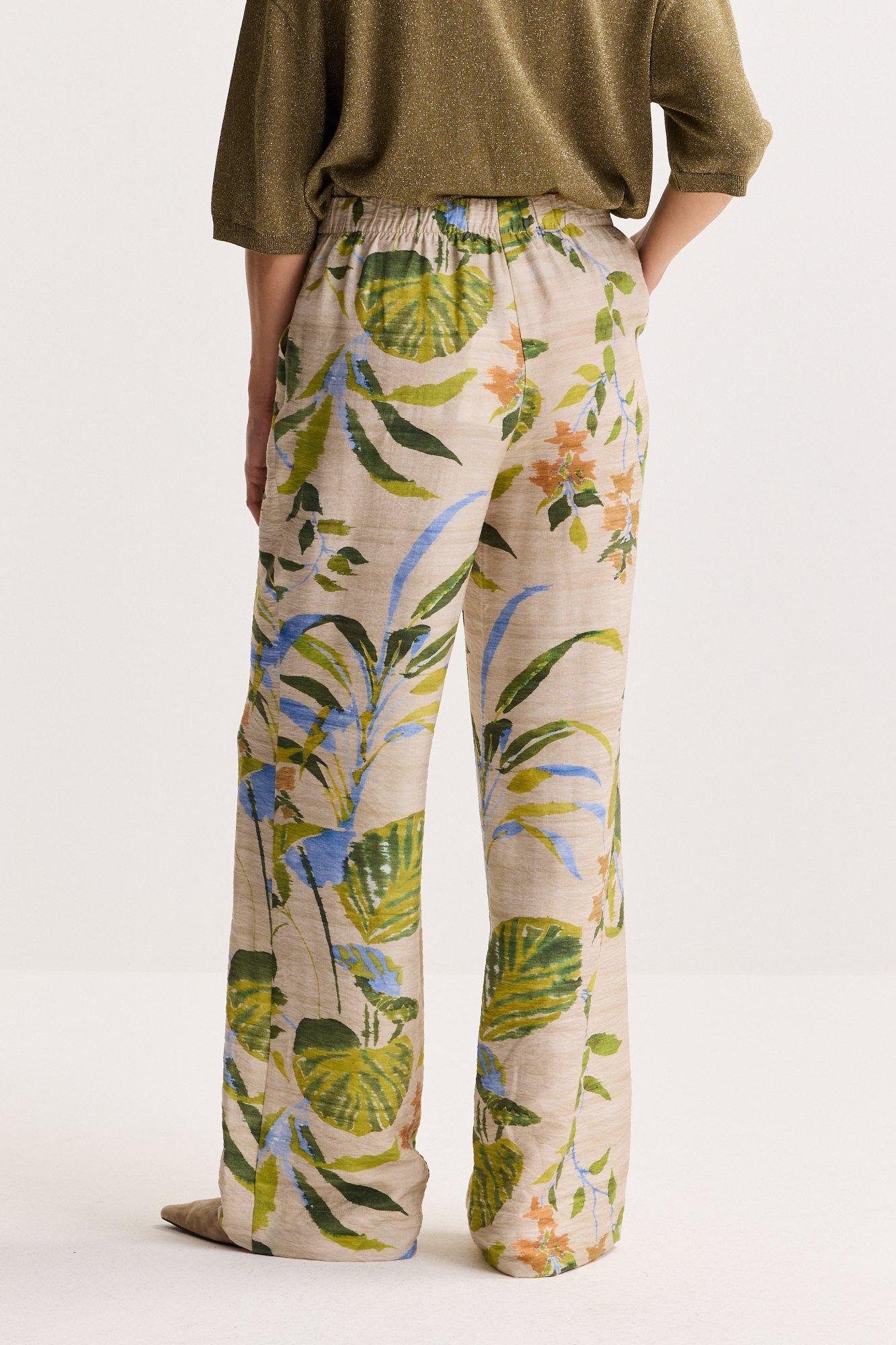 Pantalons - Pantalon flou imprim&eacute;