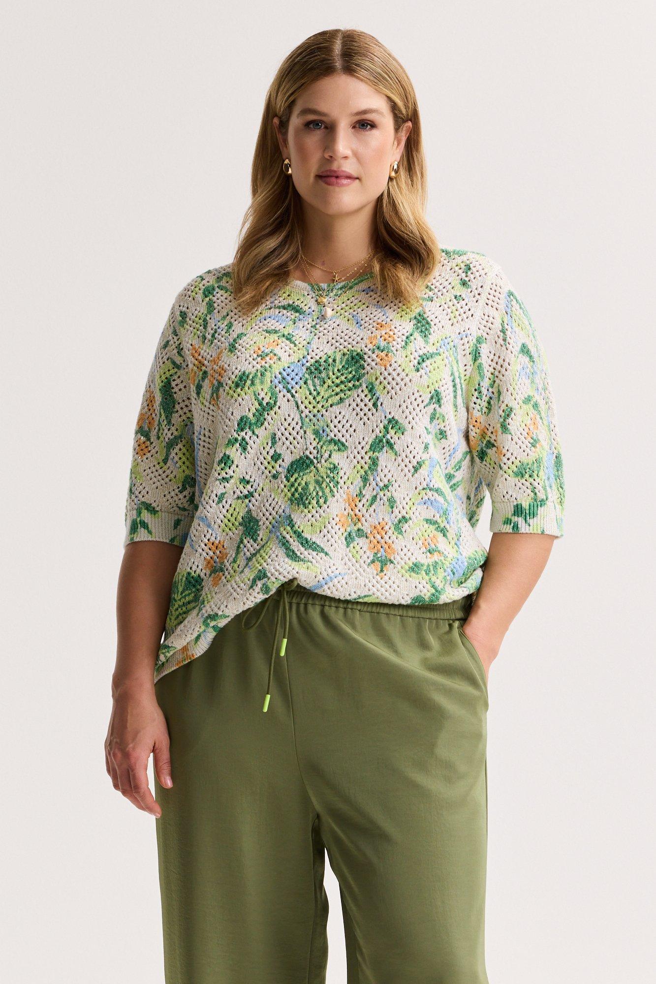 Pull ajour&eacute; imprim&eacute;