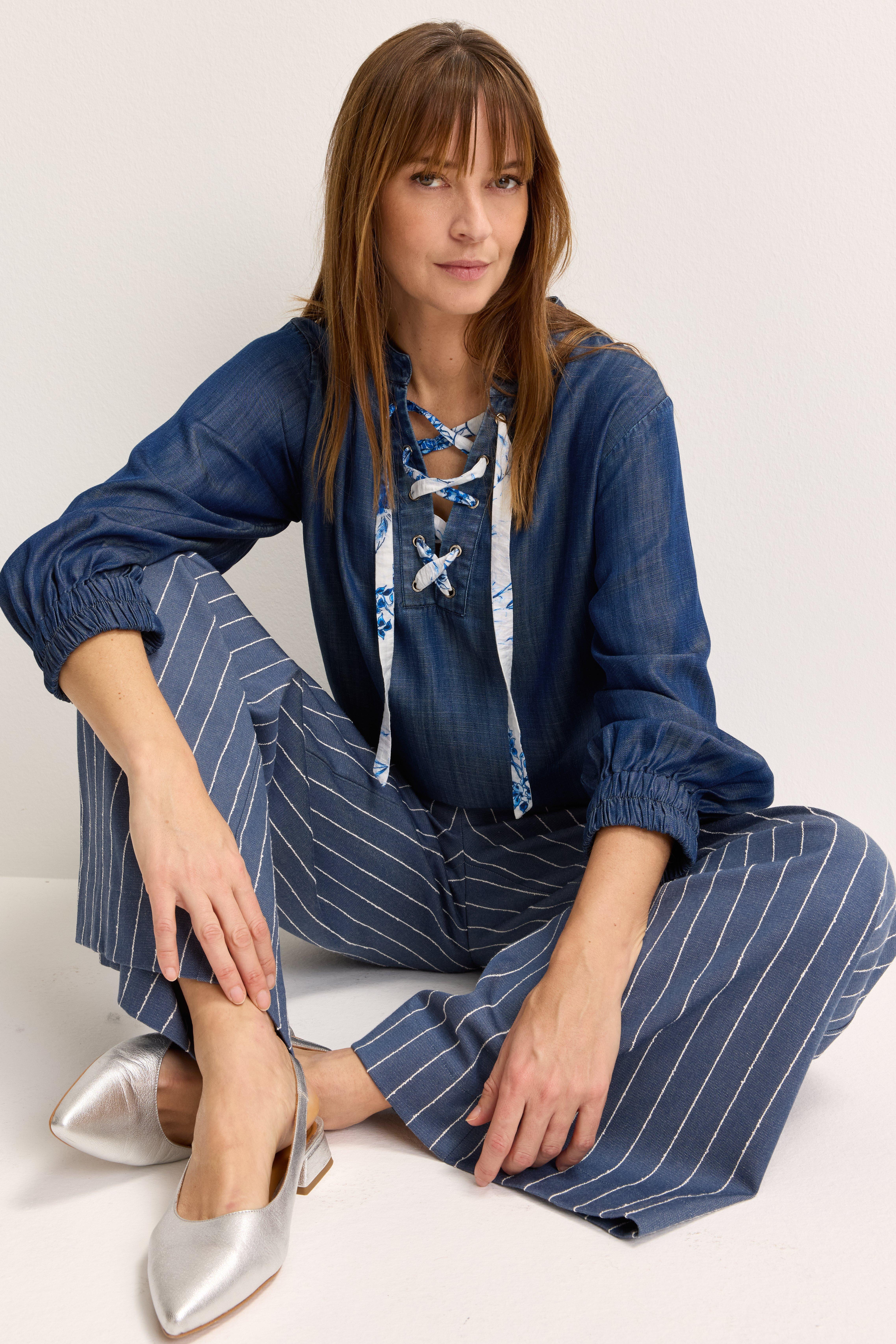 Tunique en denim lyocell