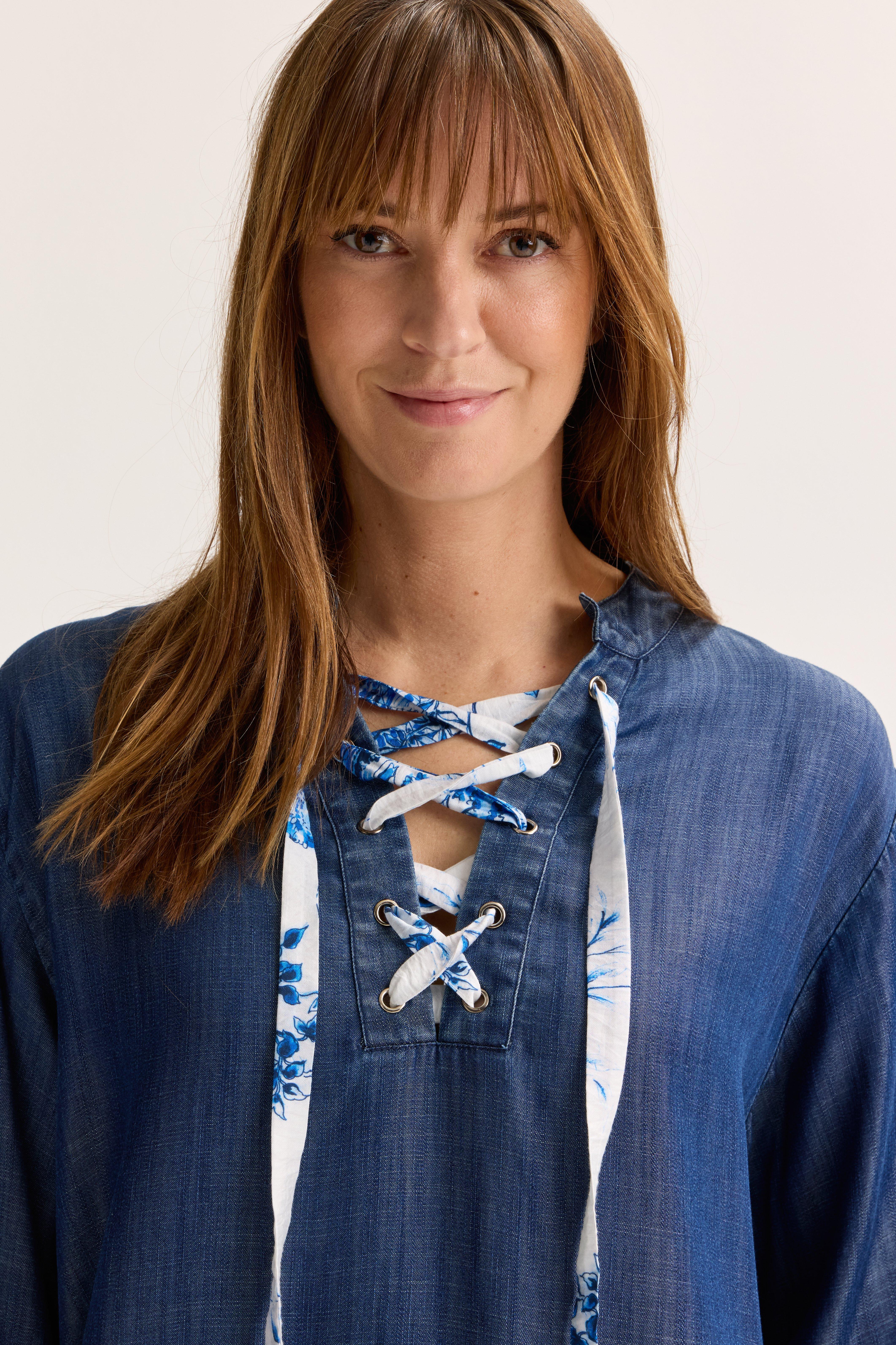 Chemises - Tunique en denim lyocell