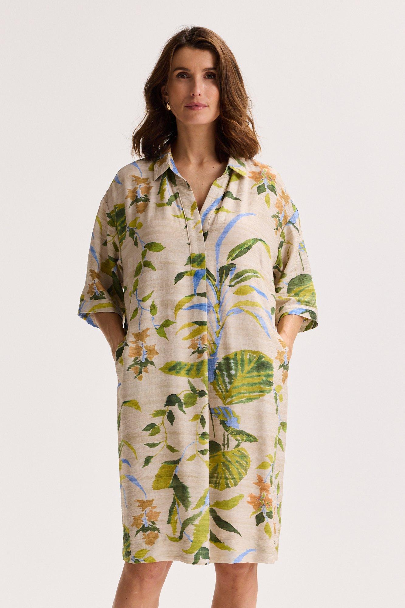 Robe polo imprim&eacute;e