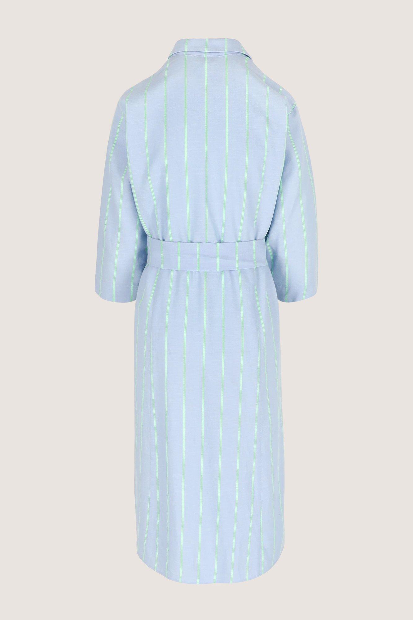 Robes - Robe-chemise &eacute;vas&eacute;e en coton