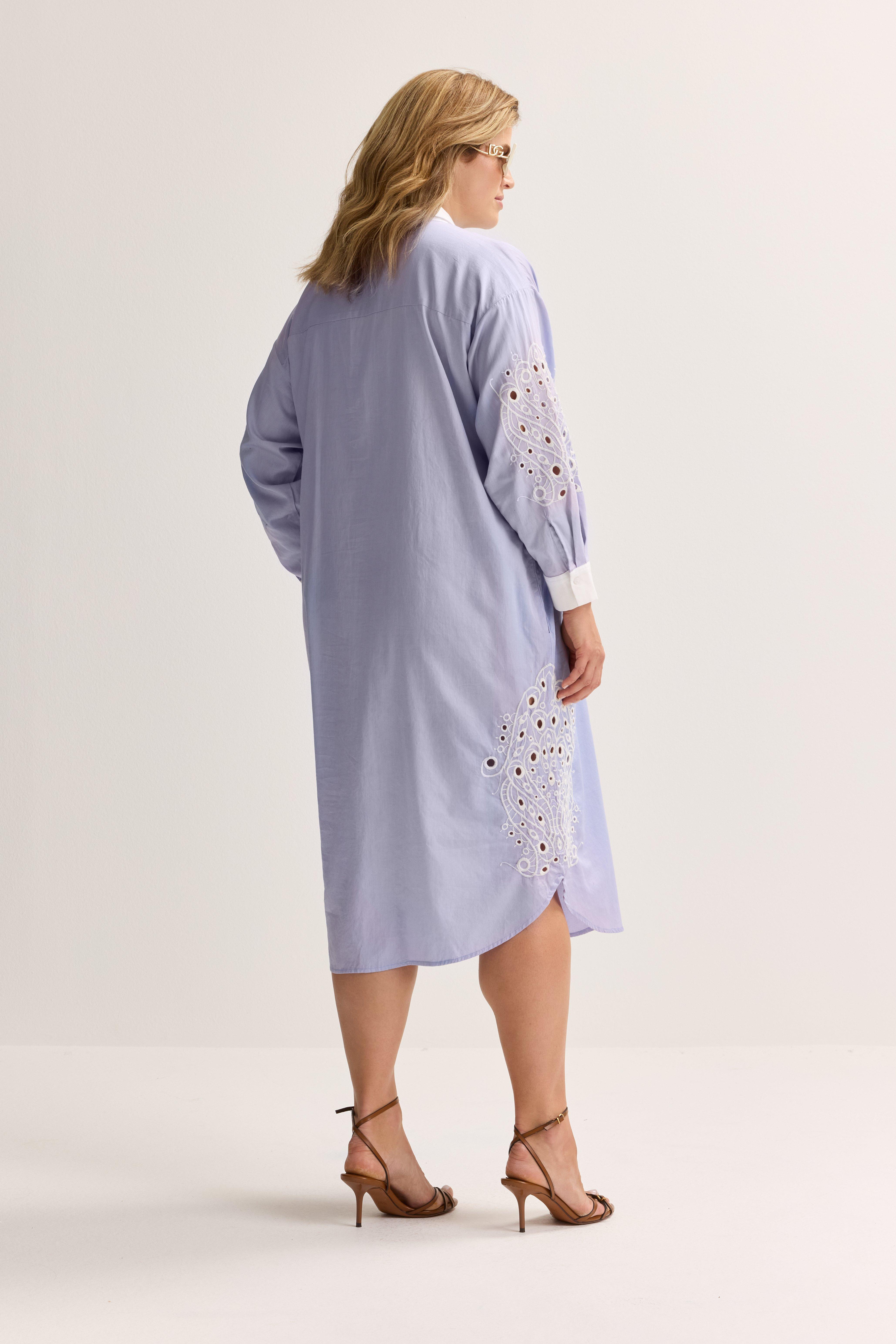 Robes - Robe-chemise brod&eacute;e
