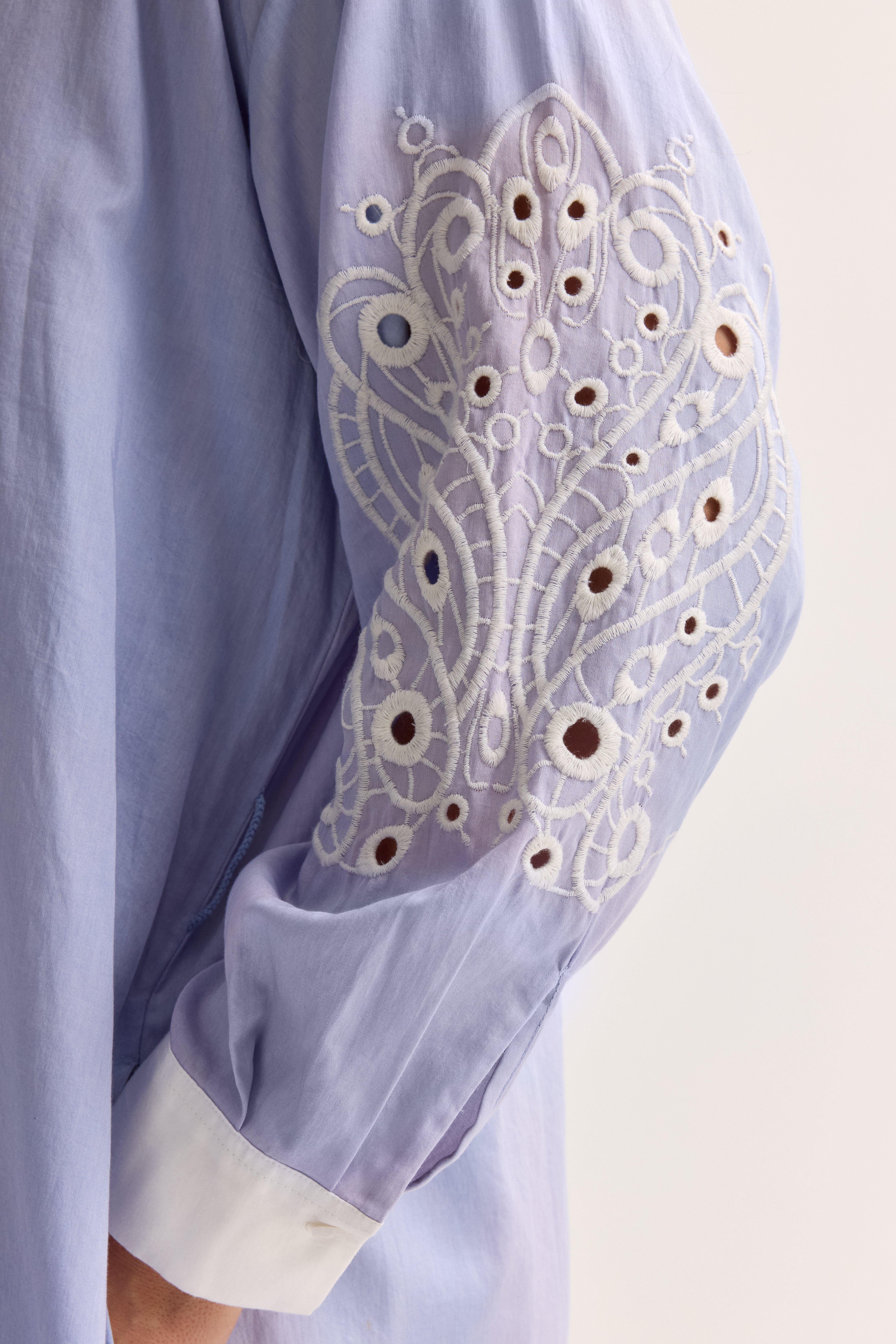 Robes - Robe-chemise brod&eacute;e