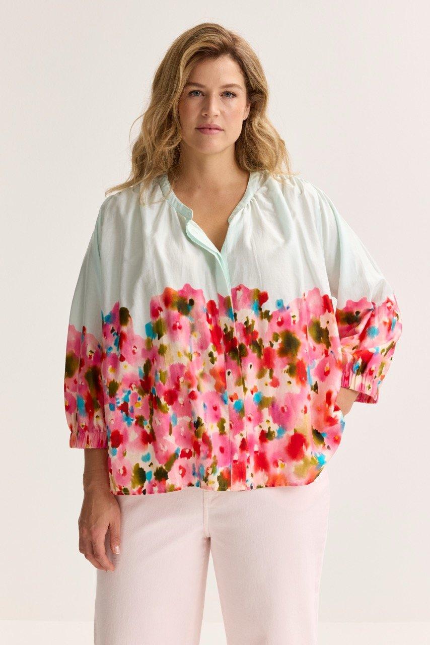 Mayerline Extra Wijde Blouse In Katoen