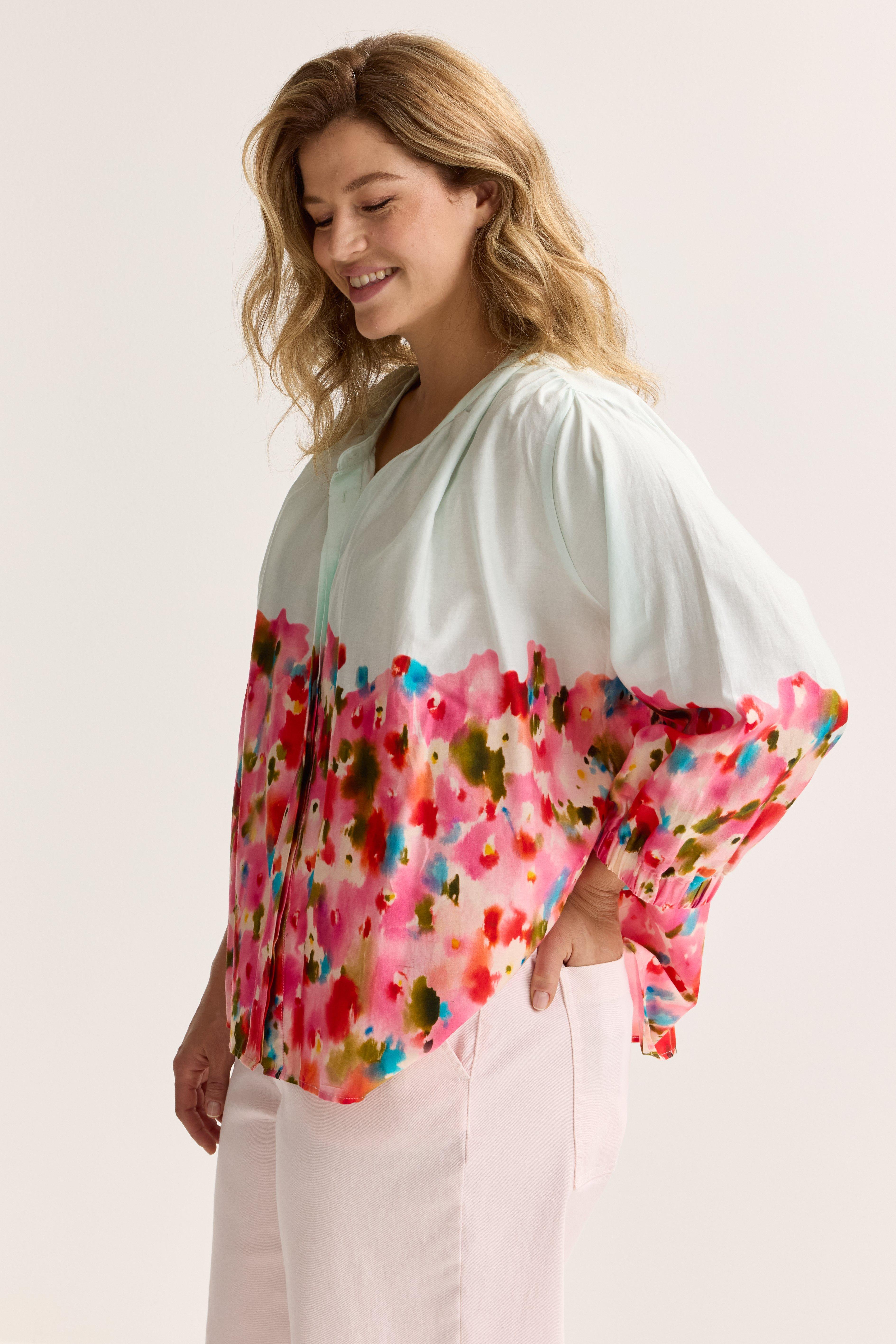 Hemden - Extra wijde blouse in katoen