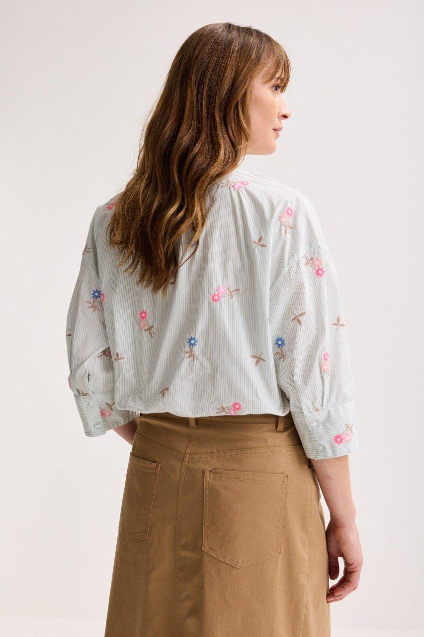 Hemden - Geborduurde blouse