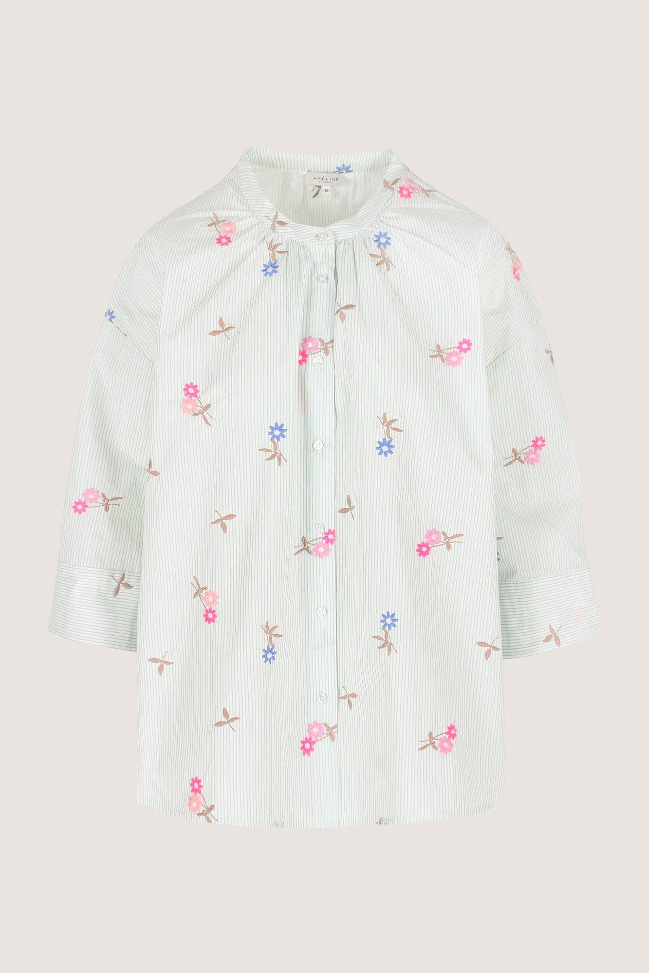 Hemden - Geborduurde blouse