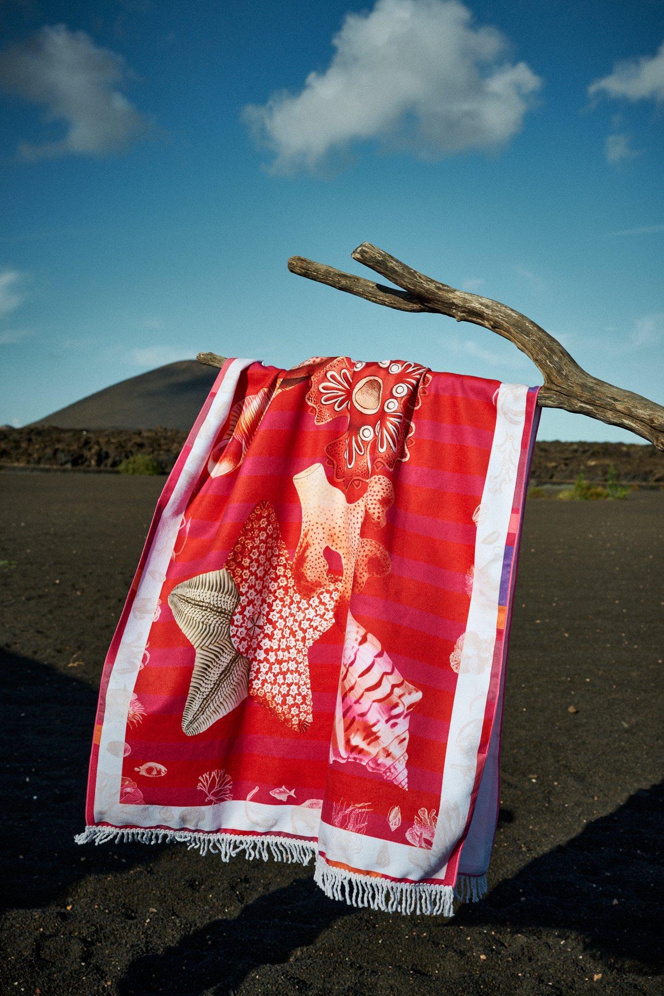 Strandhanddoek met zeedieren - may