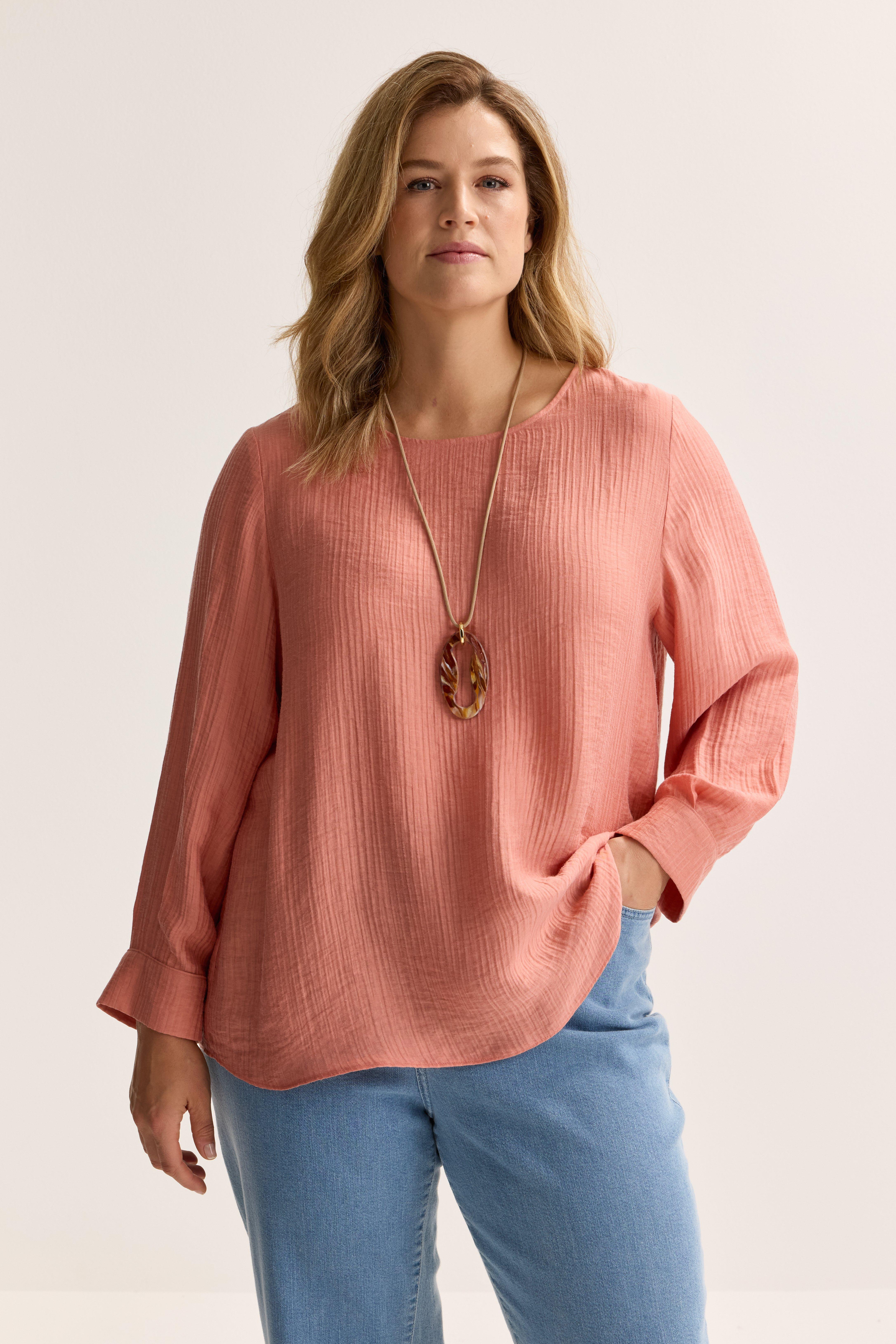Mayerline Loose Fit Blouse In Structuurstof