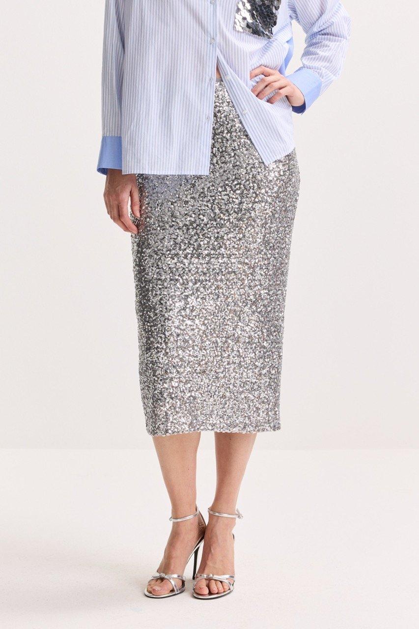 Jupes - Jupe crayon paillet&eacute;e