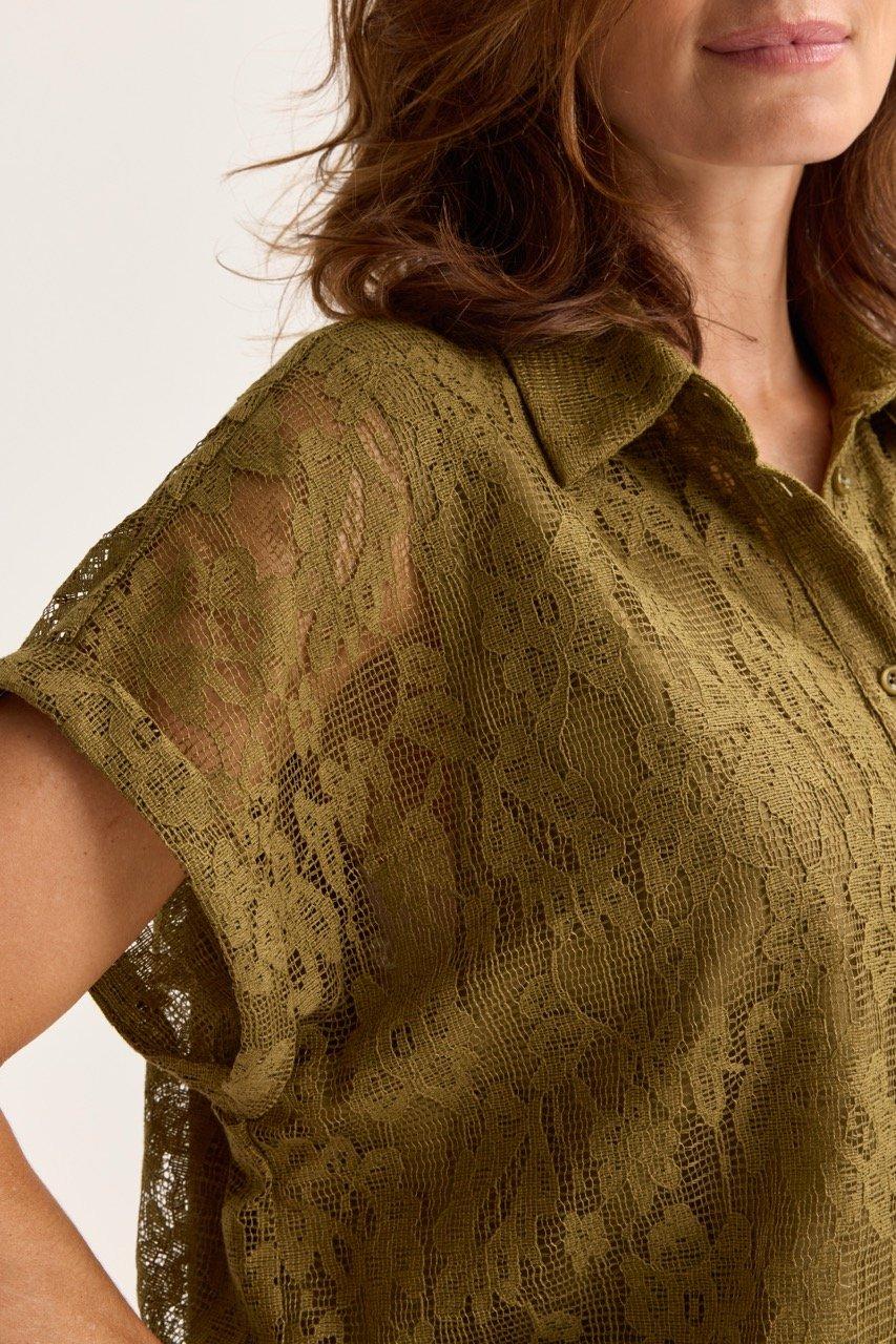 Hemden - Hemdblouse in guipurekant