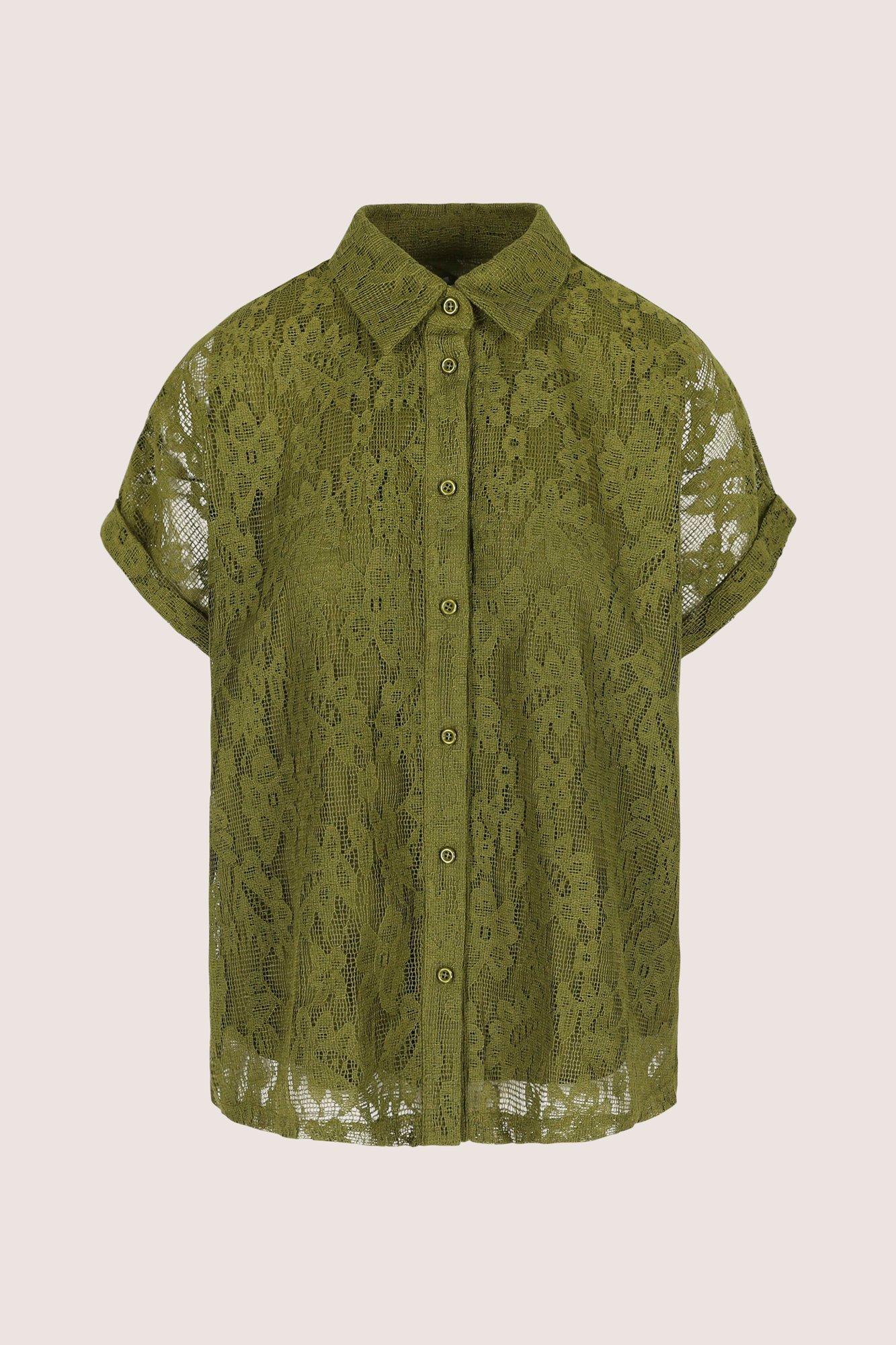 Hemden - Hemdblouse in guipurekant