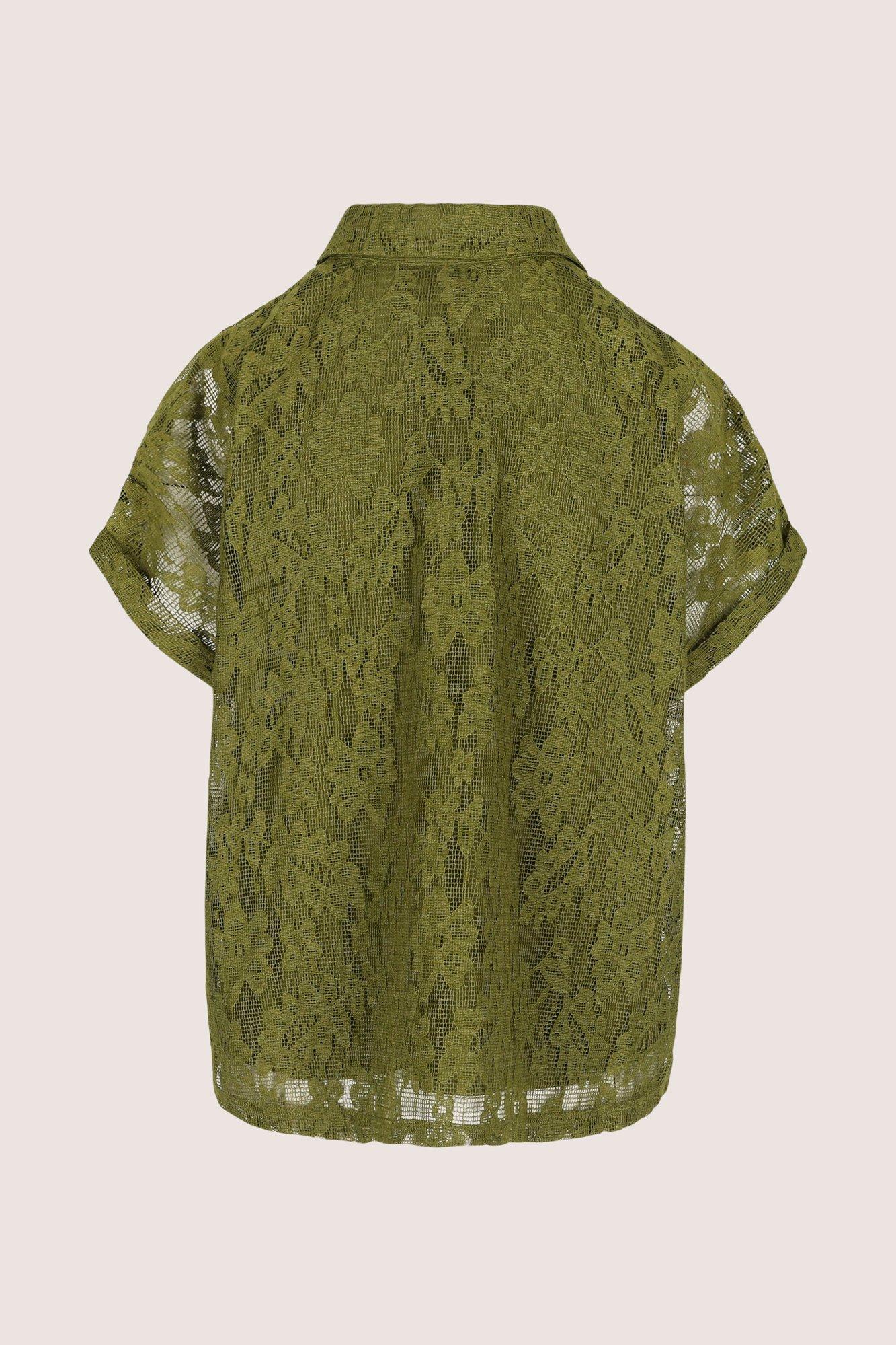 Hemden - Hemdblouse in guipurekant