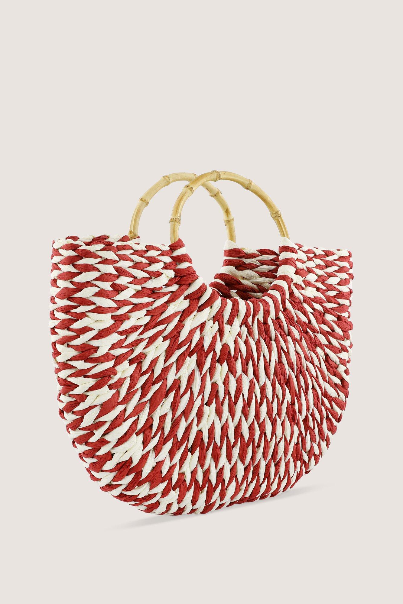 Accessoires pour b&eacute;b&eacute;s - Sac raphia en demi-lune