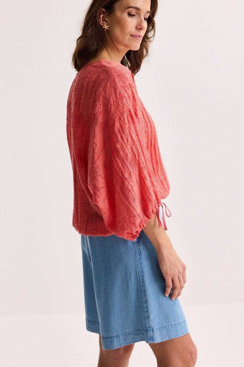 Hemden - Jacquardblouse op elastiek