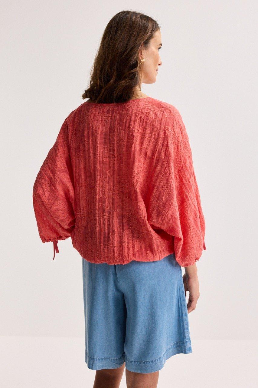 Hemden - Jacquardblouse op elastiek