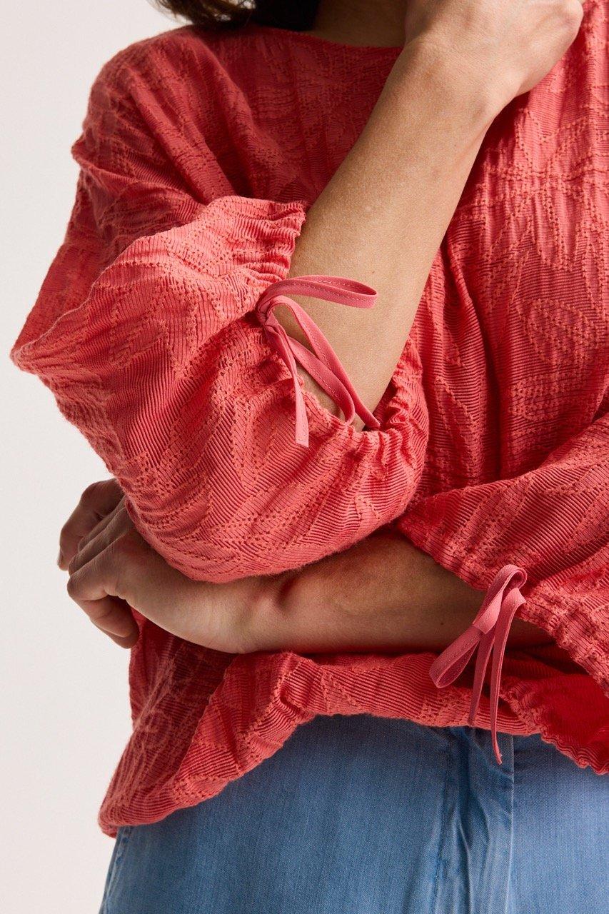 Hemden - Jacquardblouse op elastiek