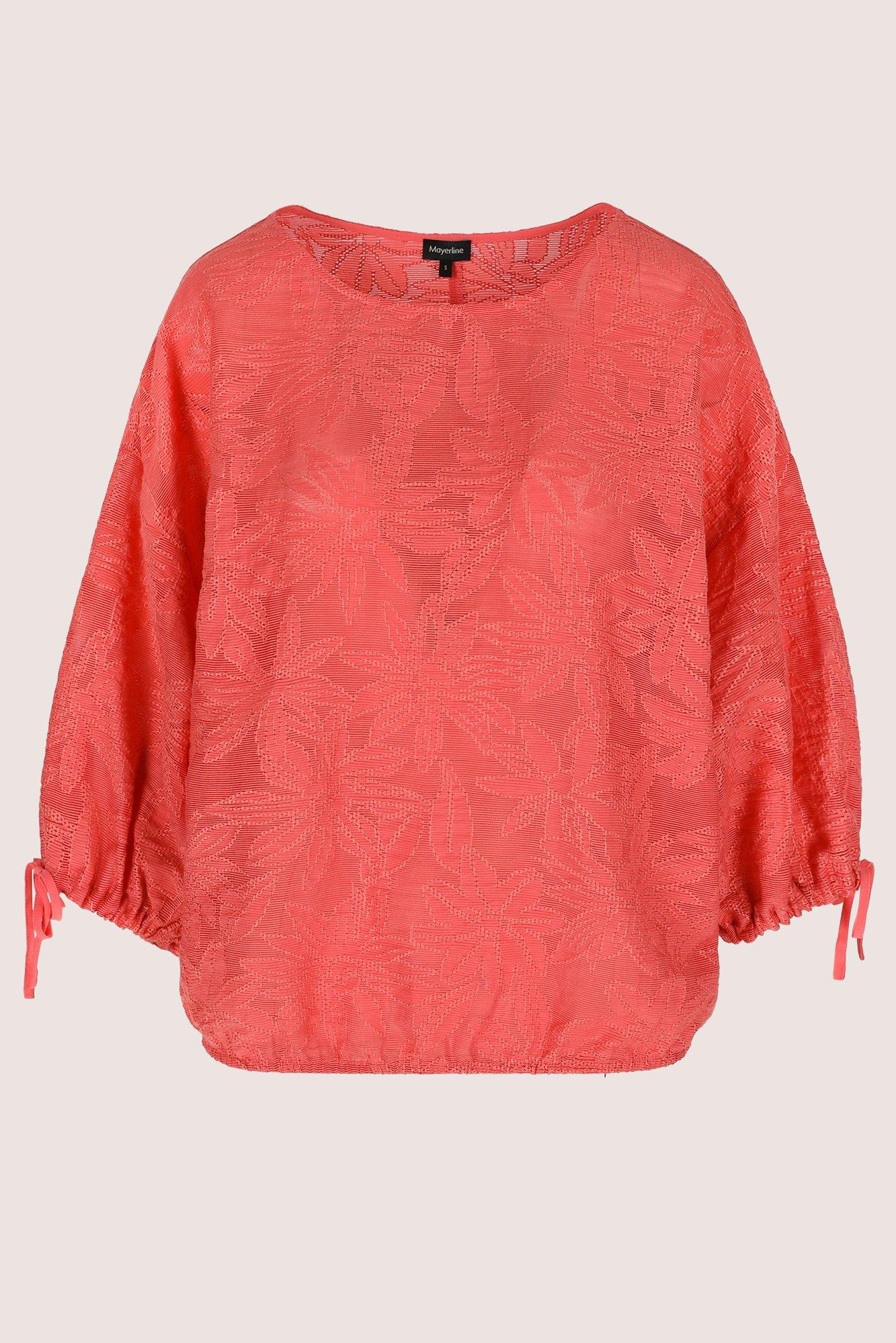 Hemden - Jacquardblouse op elastiek