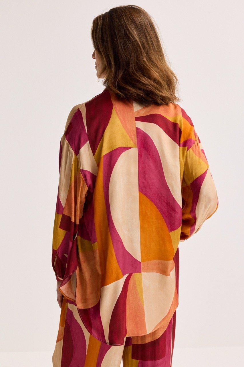 Chemises - Chemisier long en satin