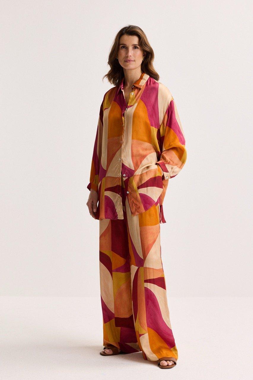 Chemises - Chemisier long en satin