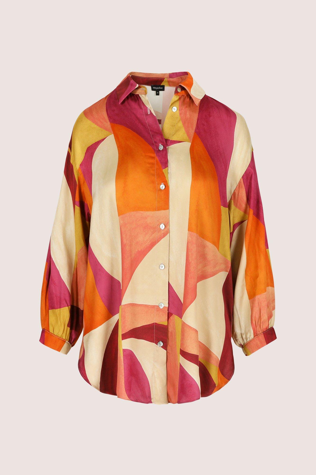 Chemises - Chemisier long en satin
